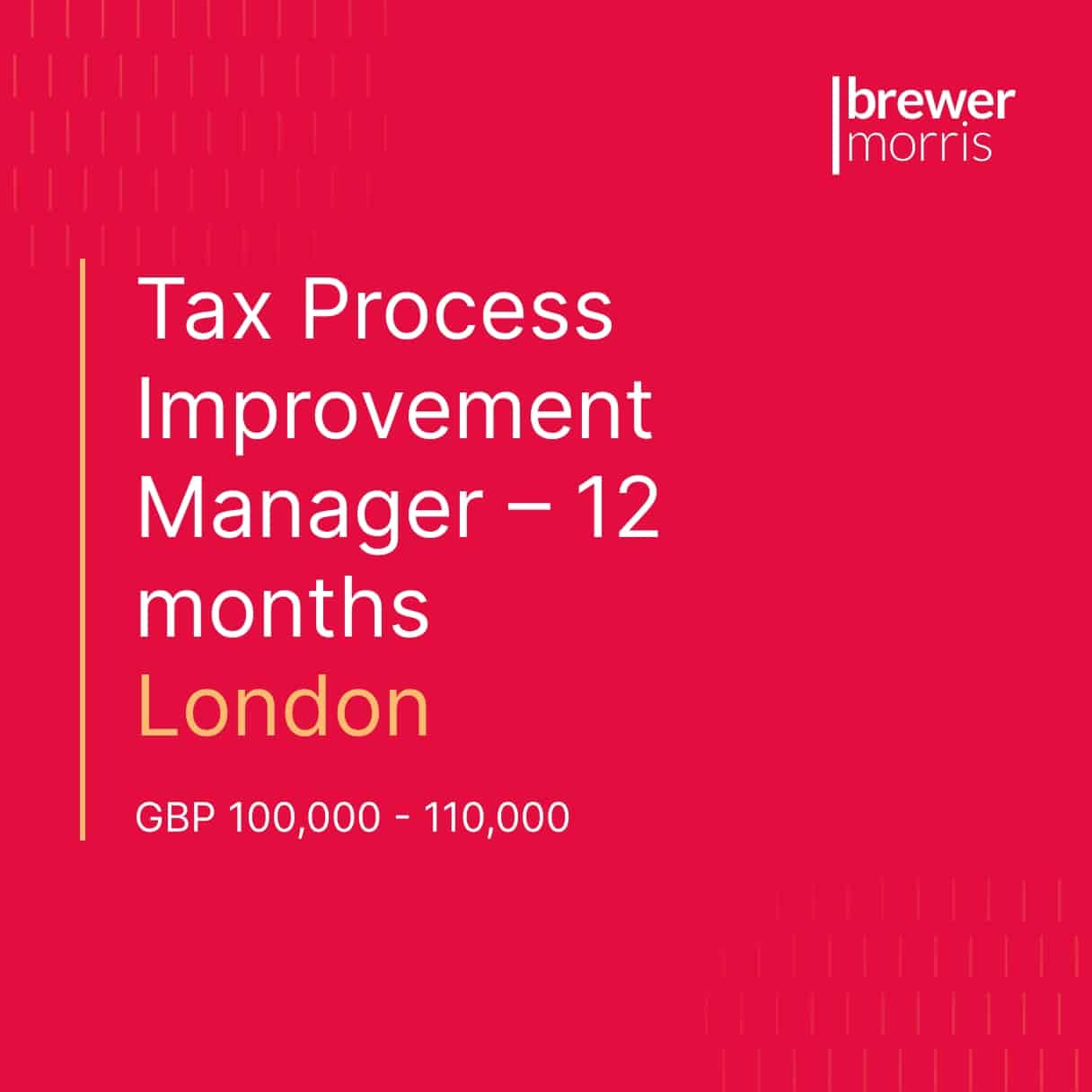 Tax, treasury and senior finance jobs | Brewer Morris